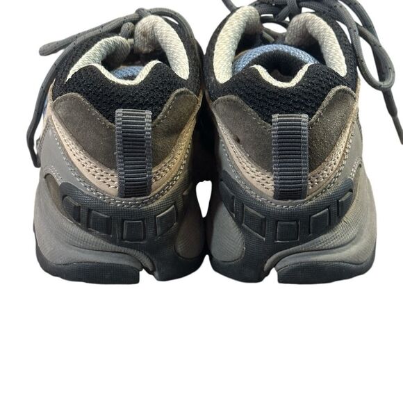 VASQUE Women's 9 #7373 Stealth Slate Nubuck Leather Hiking Shoes Tan Blue Sz 7 - Picture 5 of 14